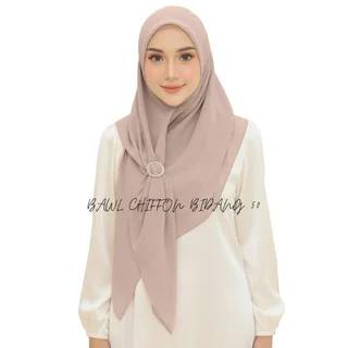 Bawal Cotton Bidang 45 Curve | Tudung Berkualiti Premium